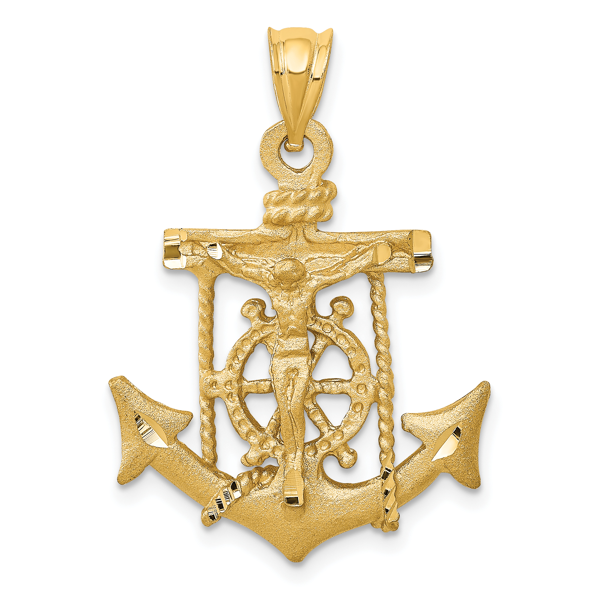 14k Mariners Cross Pendant (C141)