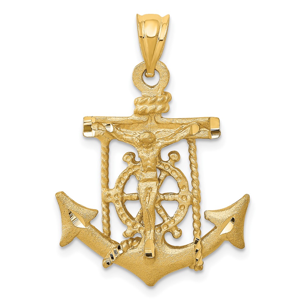 14k Mariners Cross Pendant (C141)