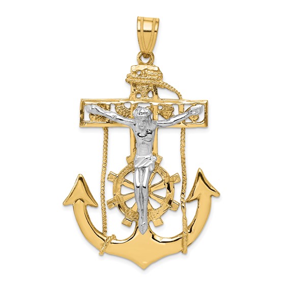 Gold Mariner Crucifix Pendants