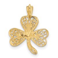 14K Filigree Shamrock Charm view 3