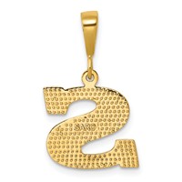 14K Textured Initial S Charm view 3