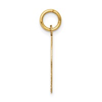 14K Yellow Gold Polished Confirmation Charm with Dove Round view 2