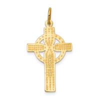 14K Yellow Gold Celtic Cross Pendant view 4