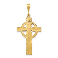 14K Yellow Gold Celtic Cross Pendant view 4