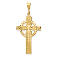 14K Yellow Gold Celtic Cross Pendant view 1