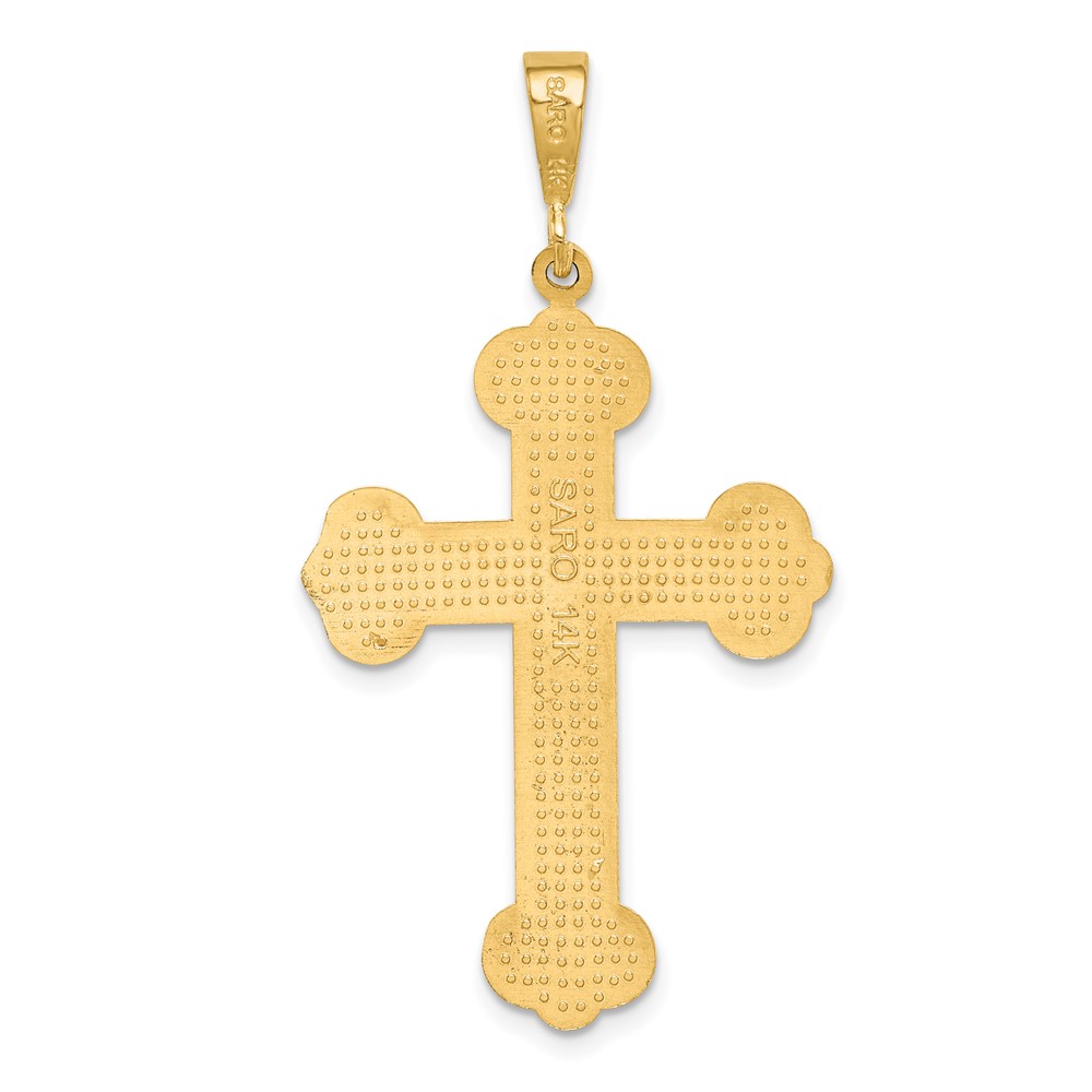 14k Budded Cross Pendant (C1474)
