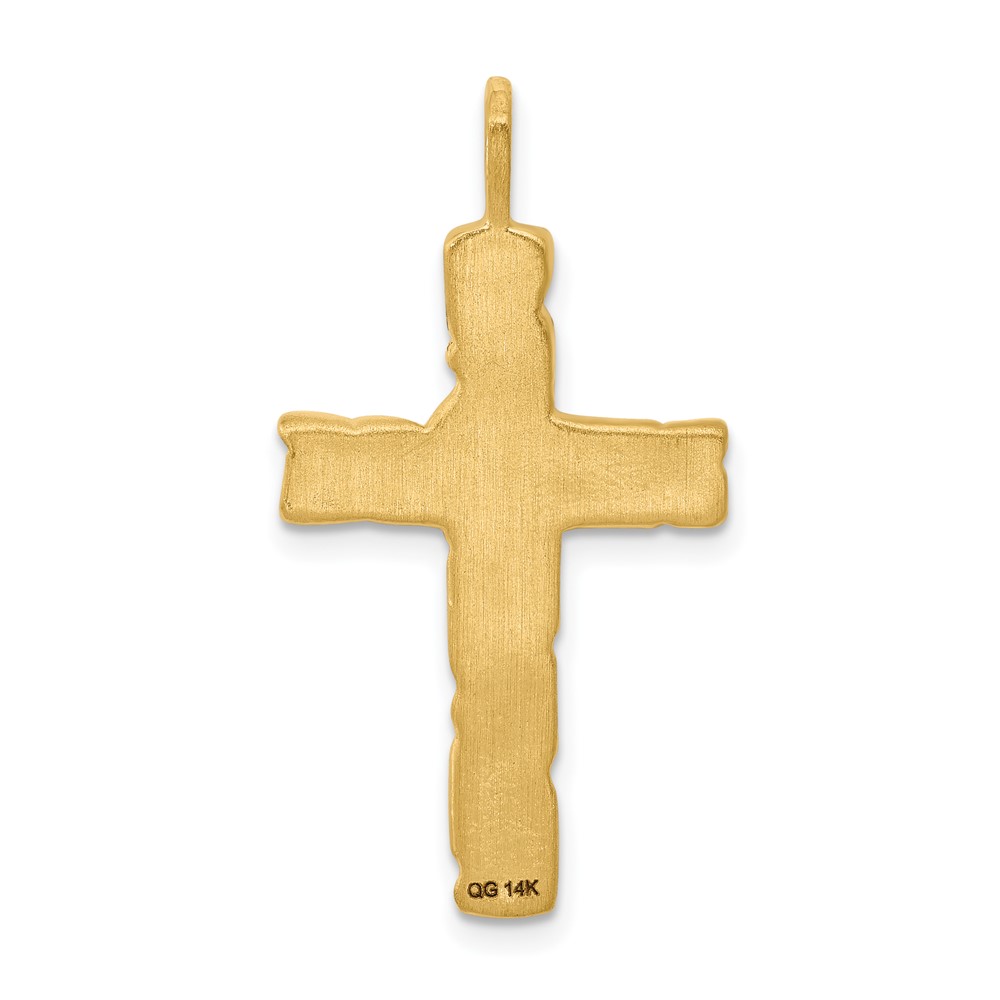 14k Nugget Cross Pendant (C1480)