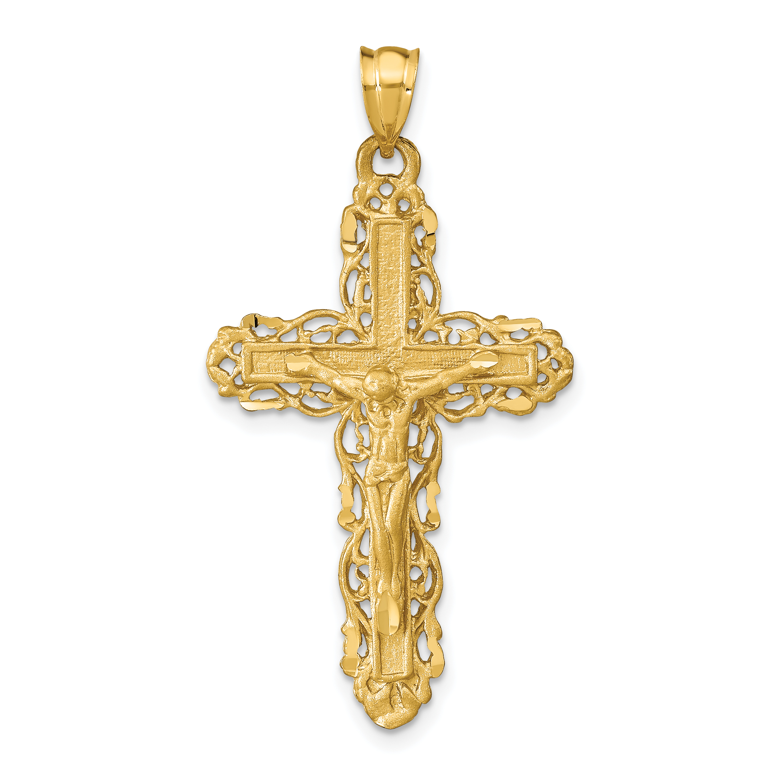 14k Crucifix Charm (C152)