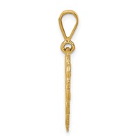 14K Yellow Gold Reversible Sweet 16 Reach for the Stars Charm view 2