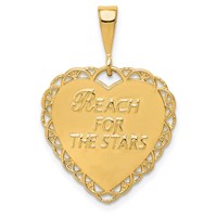 14K Yellow Gold Reversible Sweet 16 Reach for the Stars Charm view 4