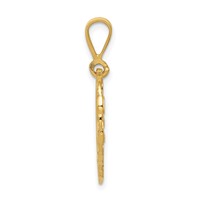 14K Yellow Gold Reversible 25th Anniversary Our Love Grows Stronger Every Year Charm view 2