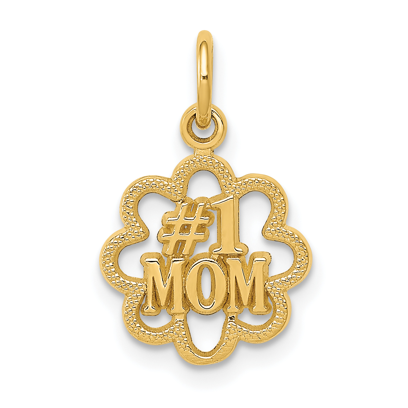 14k #1 MOM Charm (C1683)