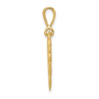 14K Yellow Gold Reversible for a Special Grandma SO Many Hearts Pendant view 2