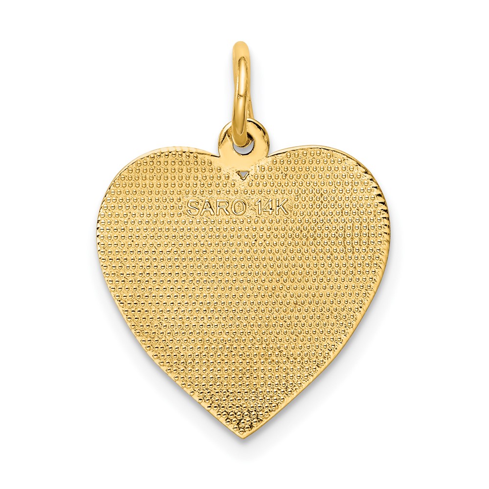 14k GRANDMA Heart Charm (C1709)