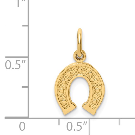 Gold Polished Horseshoe Pendants