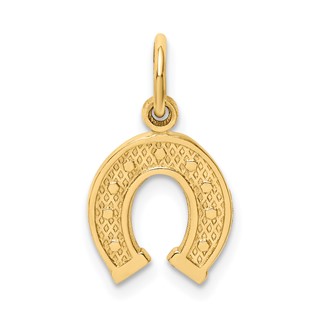 Gold Polished Horseshoe Pendants