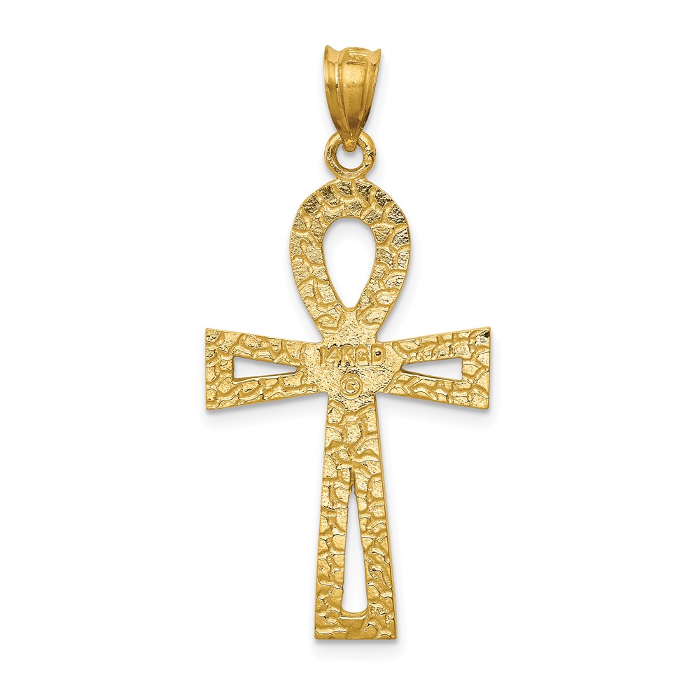 14k Ankh Cross Charm (C174)
