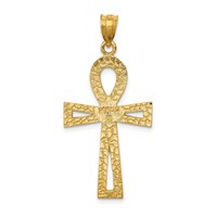 14K Ankh Cross Charm view 4