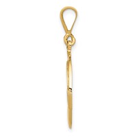14K Yellow Gold Claddagh Pendant view 2