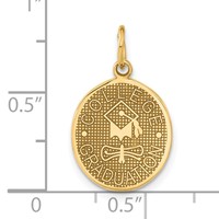 14K College Graduation Charm view 4