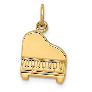 14k Baby Grand Piano Charm