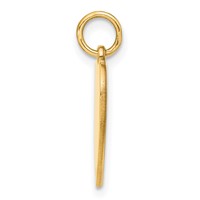 14K Yellow Gold Flag Heart Charm view 2