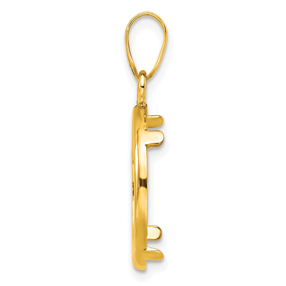 Wideband Distinguished Coin Jewelry 14k Polished 16.5mm Prong Coin Bezel Pendant (C1801/16.5)