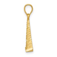 14K Yellow Gold Pyramid Charm view 2