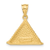 14K Yellow Gold Pyramid Charm view 3