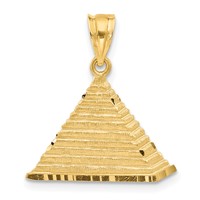 14K Yellow Gold Pyramid Charm view 1