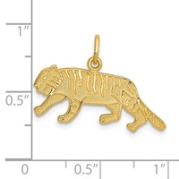 14K Yellow Gold Tiger Charm view 4