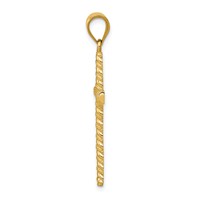 14K Twisted Cross Pendant view 2