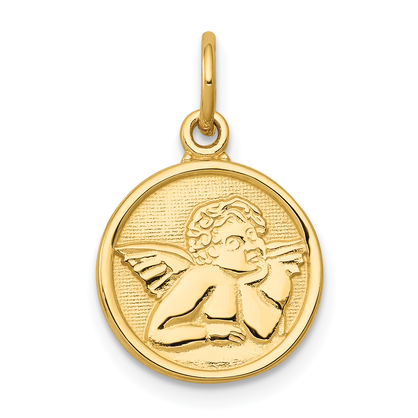 14k Polished Angel Charm (C1894)