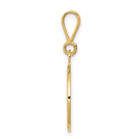 14K Polished and Satin Raphael Angel Round Pendant view 2