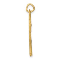 14K Satin Diamond-cut Giraffe Charm view 2
