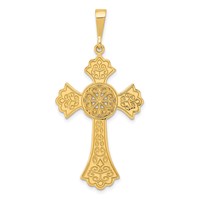 14K Celtic Cross Pendant view 1