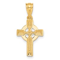 14K Yellow Gold Celtic Cross Pendant view 3
