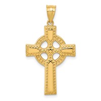 14K Celtic Cross Pendant view 1