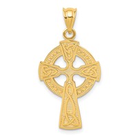 14K Yellow Gold Celtic Cross Pendant view 1
