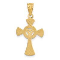 14K Yellow Gold Celtic Cross Pendant view 3