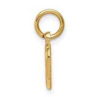 14K Yellow Gold Small Cross in Heart Charm view 2