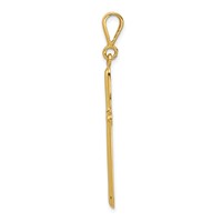14K Yellow Gold Cross Pendant view 2