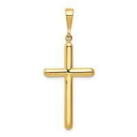 14K Yellow Gold Cross Pendant view 1