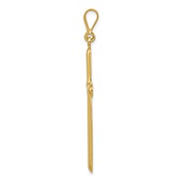 14K Yellow Gold Cross Pendant view 2