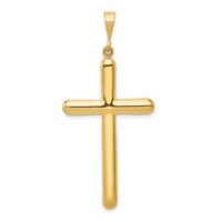 14K Yellow Gold Cross Pendant view 1