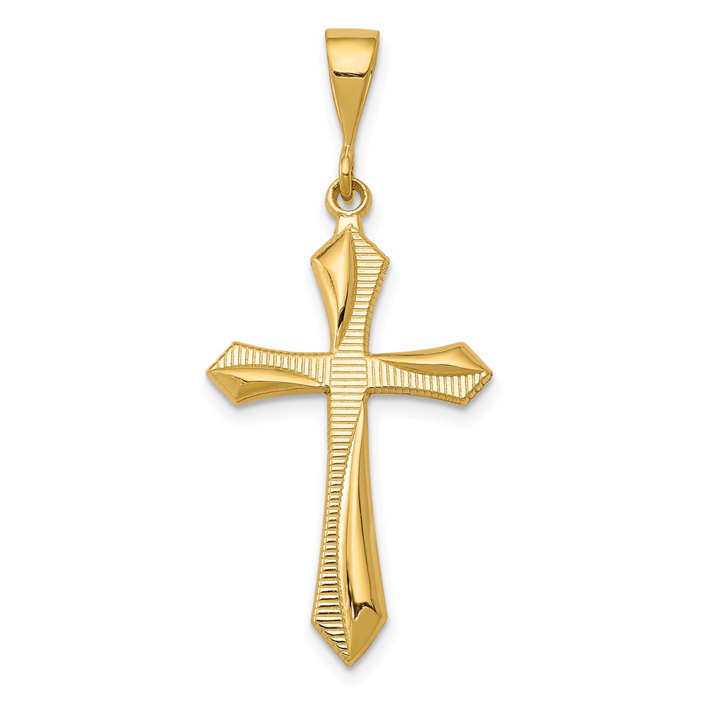 14K Passion Cross Pendant