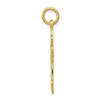 14K Fleur De Lis Cross Pendant view 2