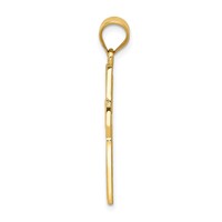 14K Yellow Gold Greek Key Filigree Cross Pendant view 2