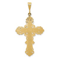 14K Fleur De Lis Cross Pendant view 4