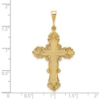 14K Fleur De Lis Cross Pendant view 3
